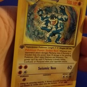 1st edition Machamp Card- Base Set